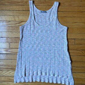 ZARA W&B COLLECTION KNITTED TANK TOP PASTEL ,MIXED COLORS SIZE SMALL
